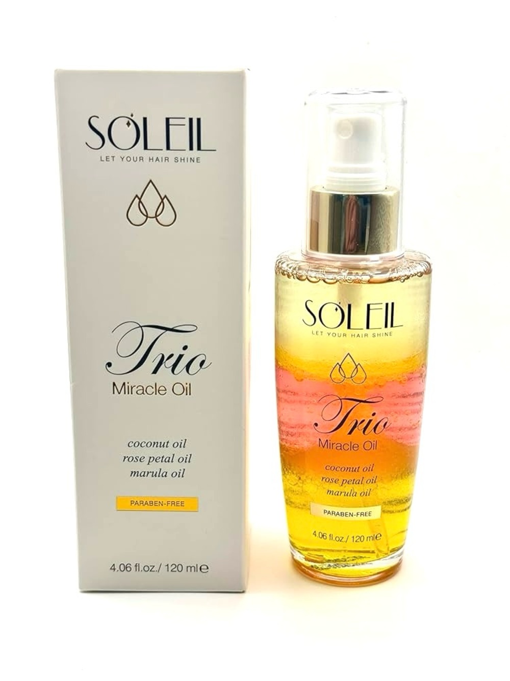 Trio Miracle Oil - Pink & Gold Hair Oil